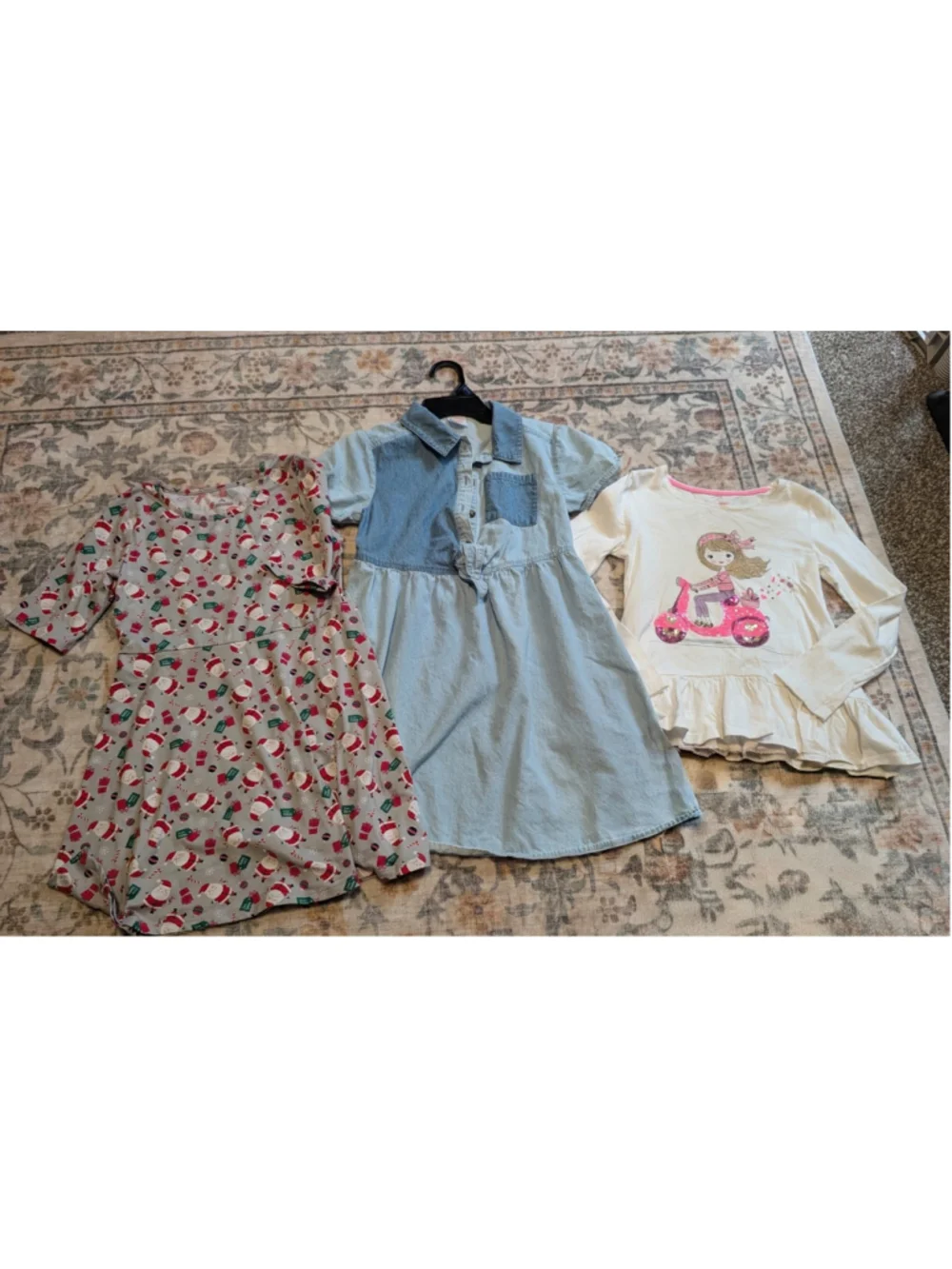 Girls Clothes Bundle Lot Sz 7/8 Back To School Shirts Denim Dress 11 pc